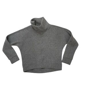 Zella Mock Neck Youth Girls Sweatshirt Pullover Size Large (10/12) Gray